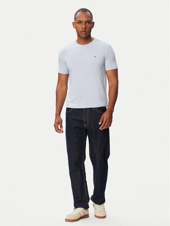 Tommy Jeans Tommy Jeans Тишърт Jaspe DM0DM20363 Светлосин Slim Fit