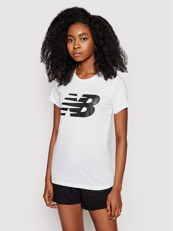 New Balance Marškinėliai Classic Flying Nb Graphic WT03816 Balta Athletic  Fit • Modivo.lt