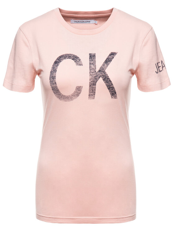 Calvin Klein Jeans Calvin Klein Jeans T-Shirt J20J211873 Różowy Regular Fit
