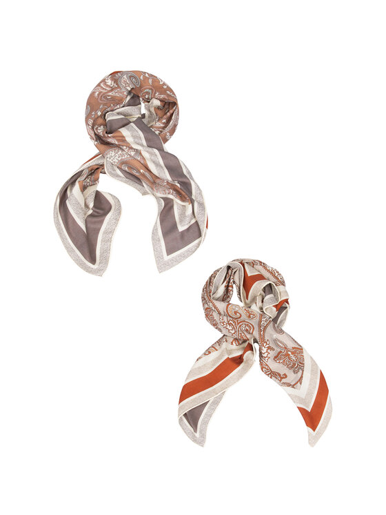 ALLORA BE UNIQUE ALLORA BE UNIQUE Foulard Sciarpa in lana e seta Beige