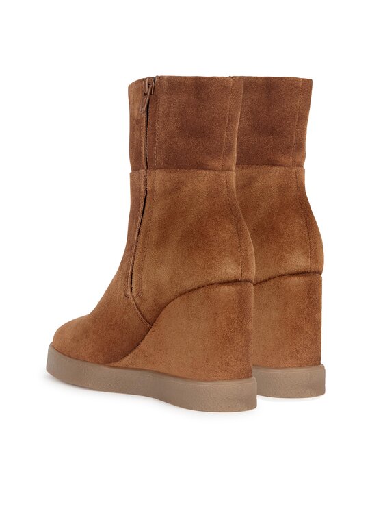Geox Geox Členková obuv D Elidea Wedge D36VQB 00022 CD500 Hnedá