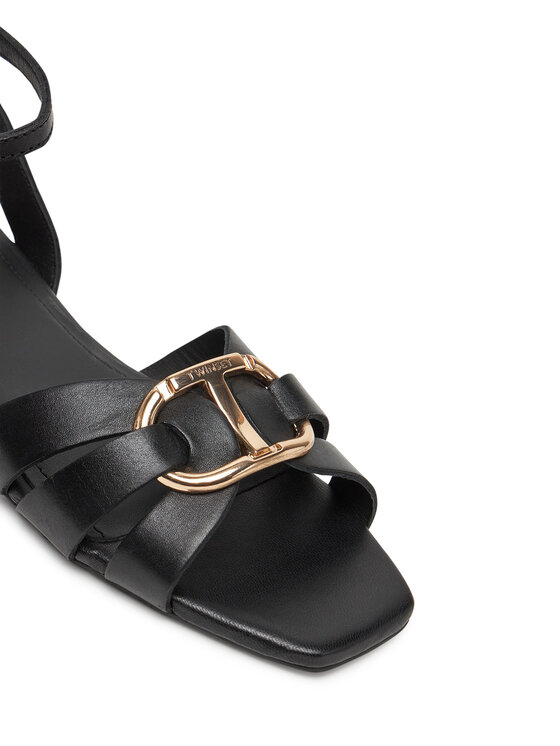 TWINSET TWINSET Σανδάλια Ciabatta 251GCJ04A Μαύρο