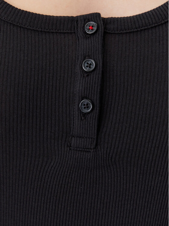 Tommy Jeans Tommy Jeans Každodenné šaty Essential DW0DW19447 Čierna Slim Fit