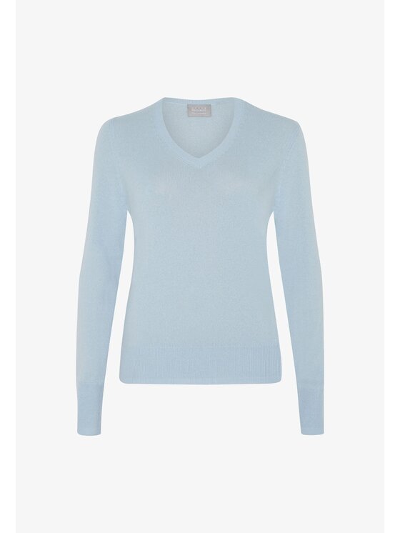 Style Republic Style Republic Sweter Kaszmir Niebieski jasny Comfort Fit