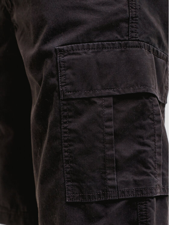 Jack & Jones Jack & Jones Kratke hlače iz tkanine Stcole 12292263 Črna Regular Fit