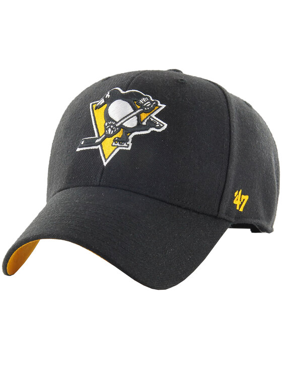 Czapka z daszkiem 47 Brand, Czarne, 47 Brand NHL Pittsburgh Penguins Ballpark Cap