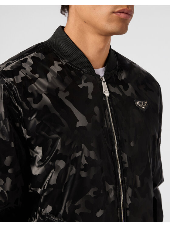 PHILIPP PLEIN PHILIPP PLEIN Bundy bomber 31469 Čierna Regular Fit