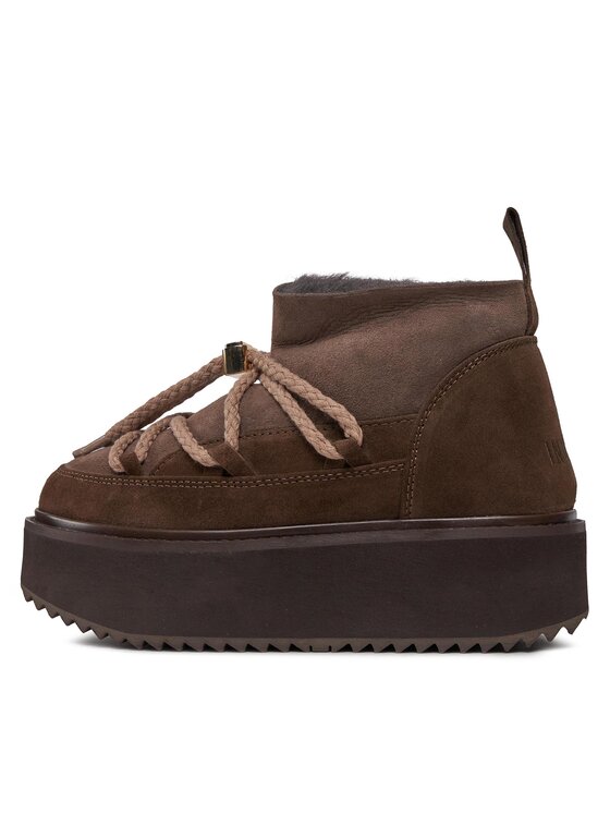 Inuikii Inuikii Čizme za snijeg Classic Low Platform 75104-105 Smeđa