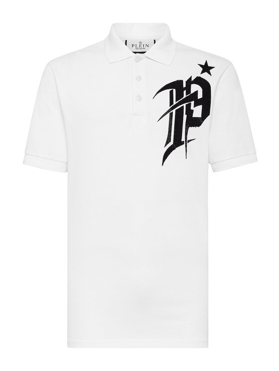 PHILIPP PLEIN PHILIPP PLEIN Polo 12853 Bianco Slim Fit