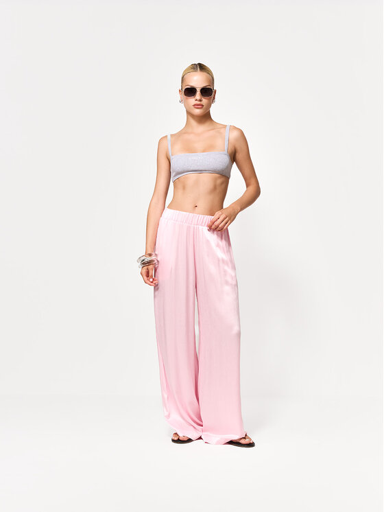 La Mania La Mania Pantaloni di tessuto MAC Rosa chiaro Basic Fit