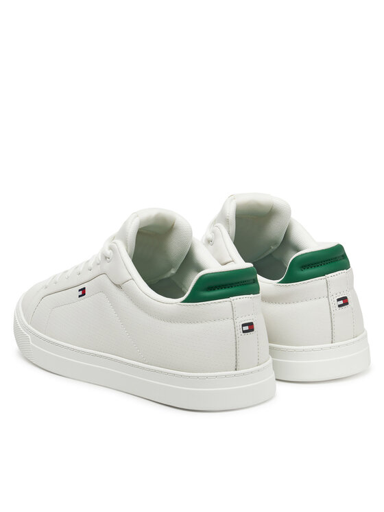 Tommy Hilfiger Tommy Hilfiger Tenisice Icon Court Pinperf Lth FM0FM05483 Bijela
