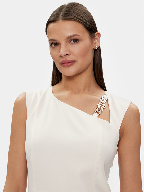 Liu Jo Liu Jo Kokteilinė suknelė CA4211 T2200 Écru Regular Fit