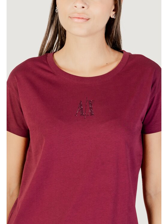 Armani Exchange Armani Exchange T-shirt XW000830 AF10356 Bordeaux Shirt Fit