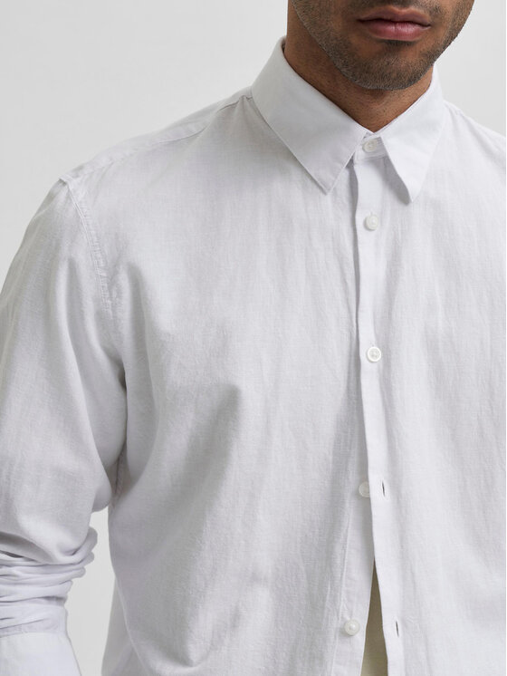 Selected Homme Selected Homme Koszula 16078867 Biały Slim Fit