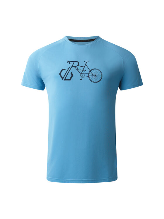 Dare2B Dare2B T-Shirt Tech II Błękitny Short Fit