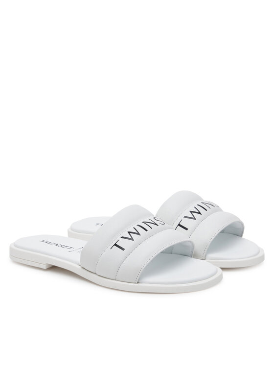 TWINSET TWINSET Şlapi 251GCJ040 Alb