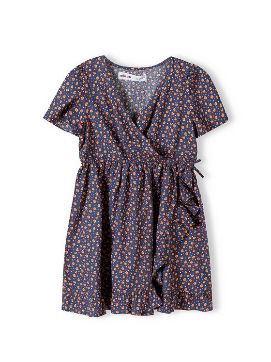 MINOTI Sukienka letnia, rozmiar 116/122, Granatowa, 14dress 36