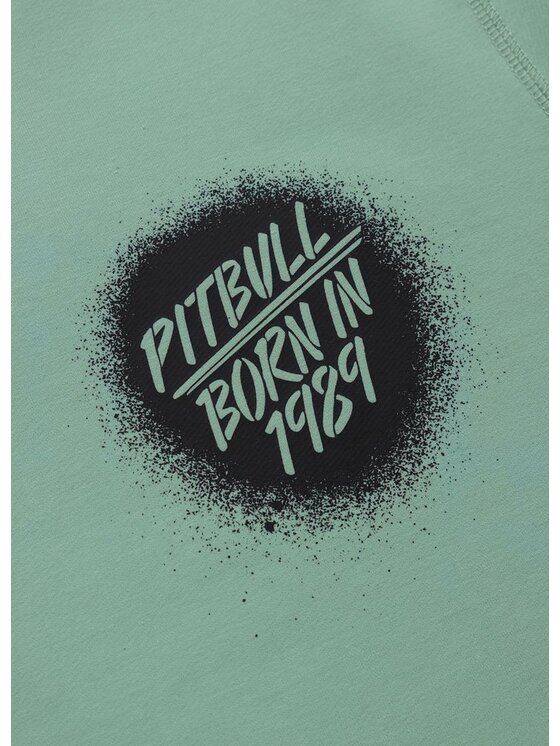 PITBULL PITBULL Bluza GRAFFITI Zielony Regular Fit