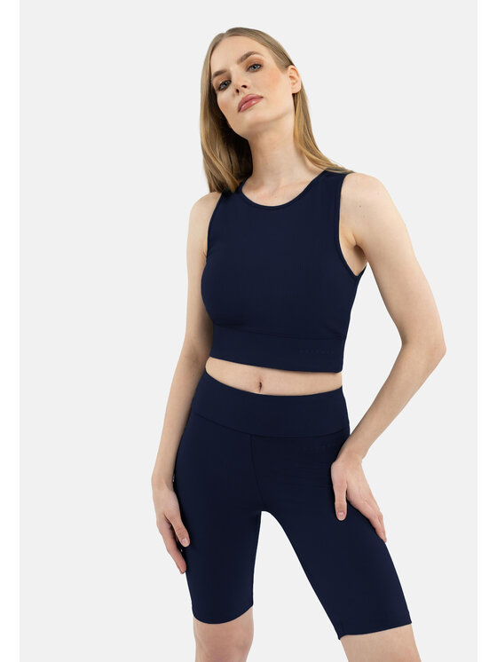 Volcano Volcano Legginsy M-ZONE Granatowy Regular Fit