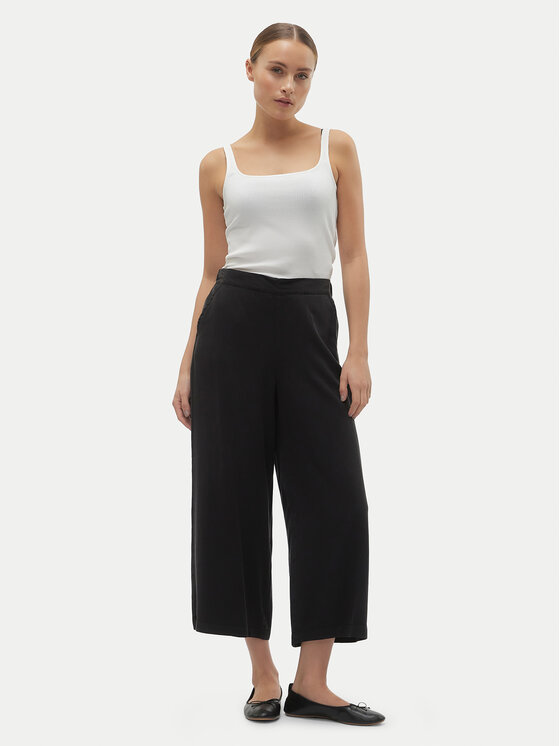 Vero Moda Vero Moda Culottes nohavice Bree 10304861 Čierna Wide Leg
