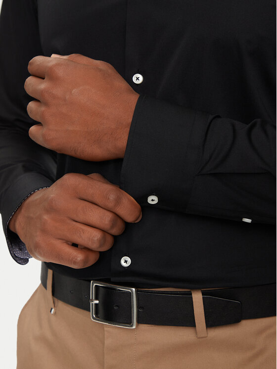 BOSS Boss Риза H-Hank 50519859 Черен Slim Fit