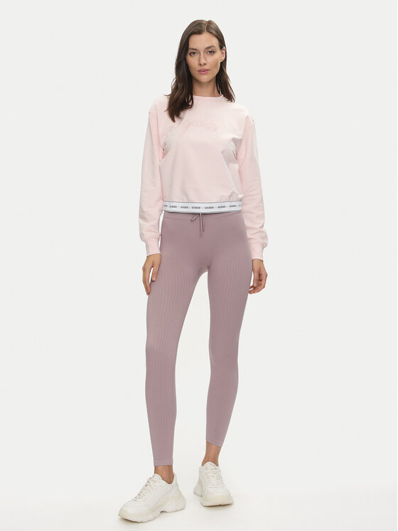Guess Guess Felpa Carrie O3YQ01 KBS91 Rosa Regular Fit