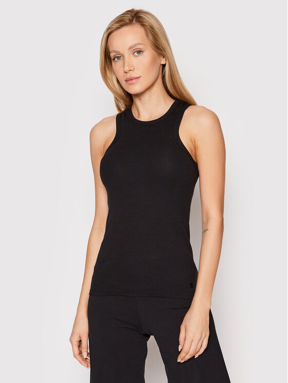 Deha Top D63550 Črna Slim Fit