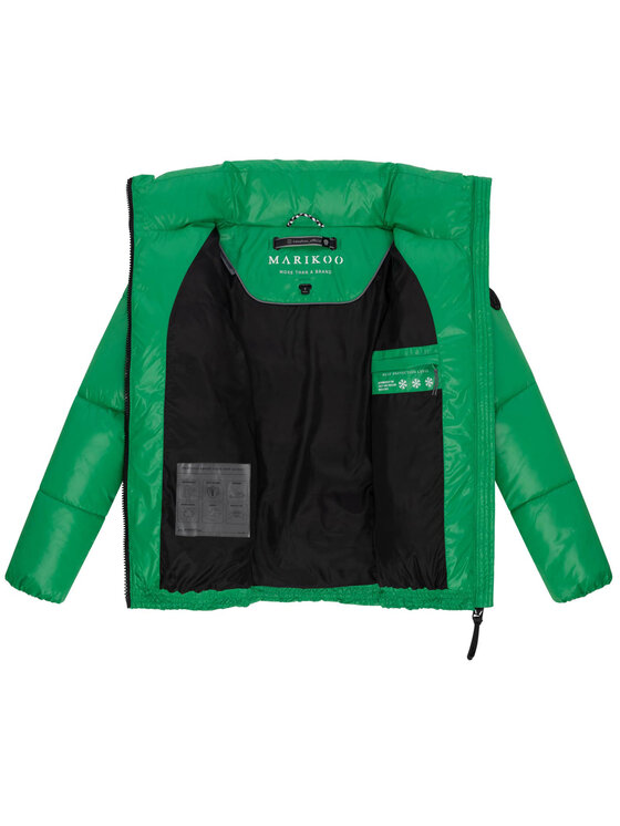Marikoo Marikoo Kurtka zimowa Hazalee Zielony Regular Fit