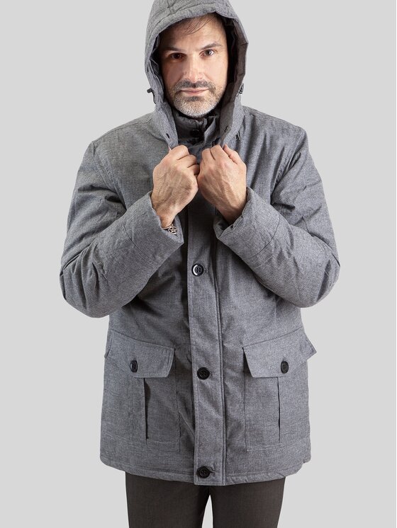 Perso Perso Kurtka zimowa PKH91C7272H Szary Regular Fit
