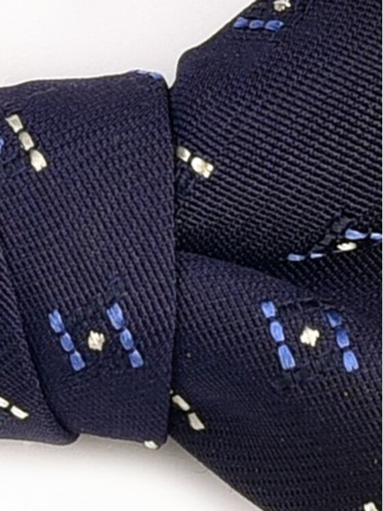 ELSNER ELSNER Παπιγιόν BUTTERFLY Z JEDWABNEGO ŻAKARDU A5311 Σκούρο μπλε