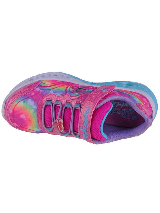 Skechers Skechers Sneakers Skechers Flutter Heart Lights-Groovy Swirl Rosa