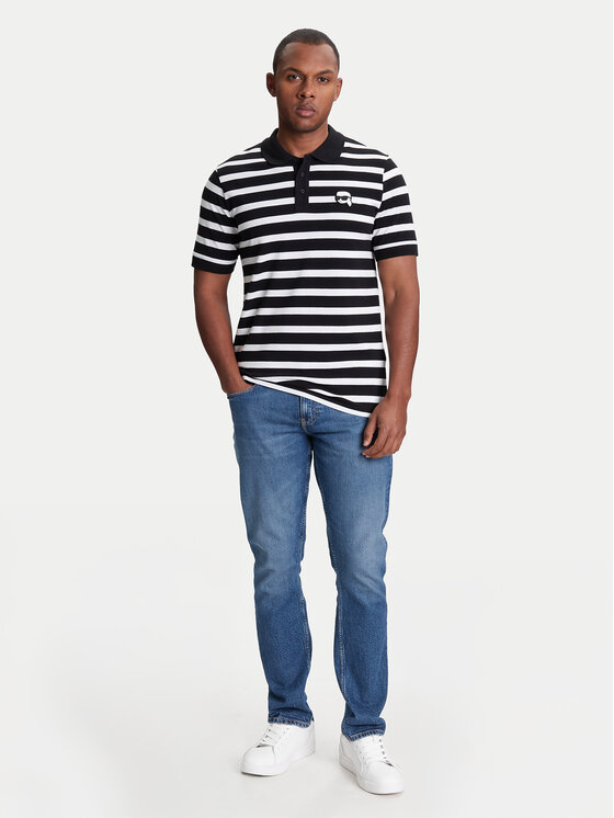 KARL LAGERFELD KARL LAGERFELD Polo 745023 553231 Czarny Regular Fit