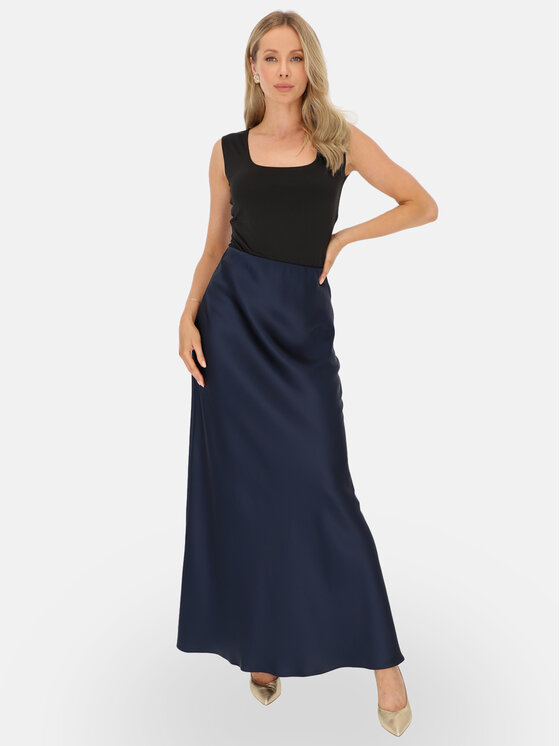 L’AF L’AF Spódnica maxi Kelli Granatowy Regular Fit