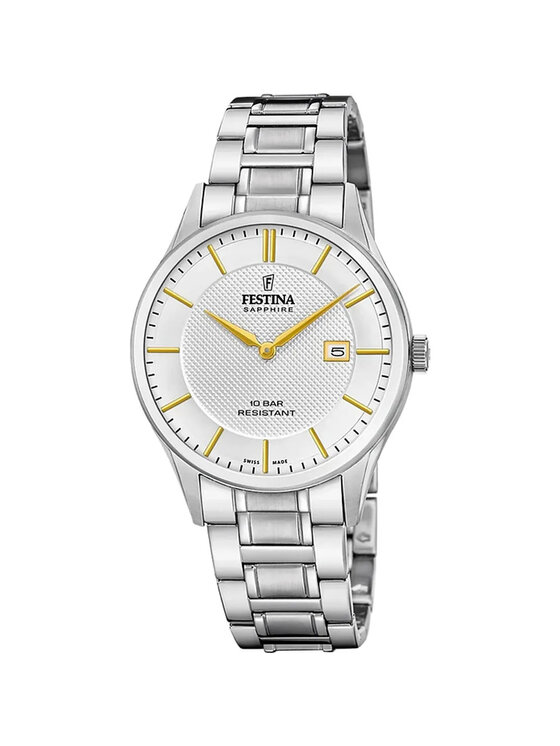 Festina Festina Zegarek F20067-2 Srebrny