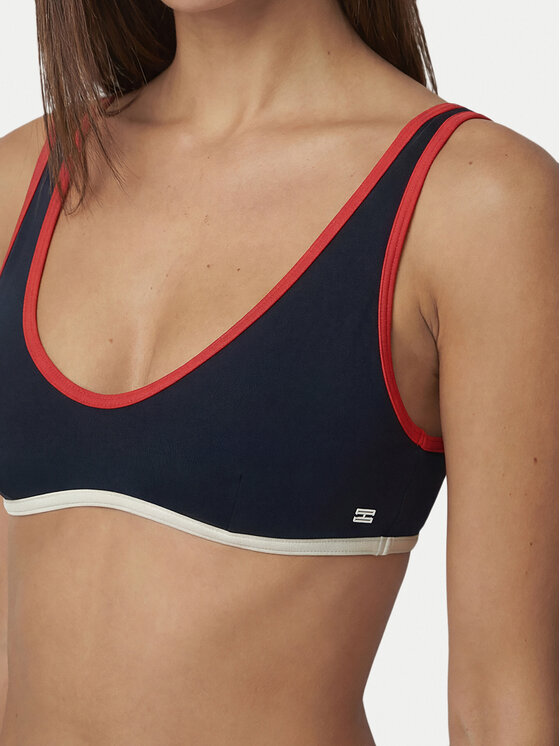 Tommy Hilfiger Tommy Hilfiger Bikini partea de sus UW0UW06559 Bleumarin