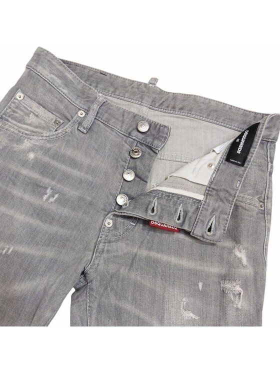 Dsquared2 Dsquared2 Jeansy Skater Jean S71LB0532 Šedá Slim Fit