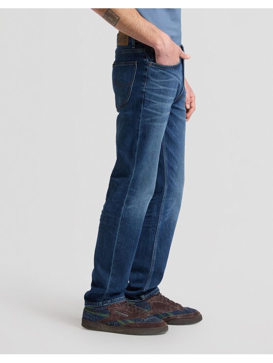 Lee Lee Jeansy WEST Niebieski Straight Leg