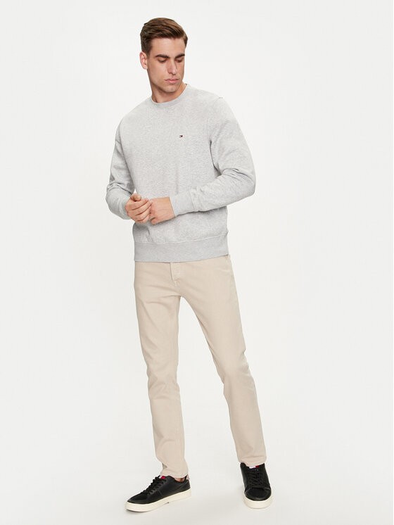 Tommy Hilfiger Tommy Hilfiger Суитшърт Flag Logo MW0MW32735 Сив Regular Fit