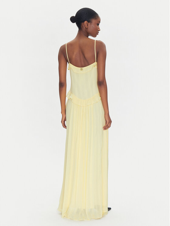 TWINSET TWINSET Φόρεμα καλοκαιρινό 251TP2262 Κίτρινο Loose Fit