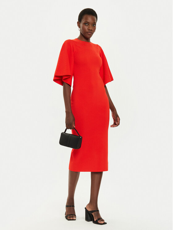 Ted Baker Ted Baker Трикотажна сукня Lounia 266260 Оранжевий Slim Fit