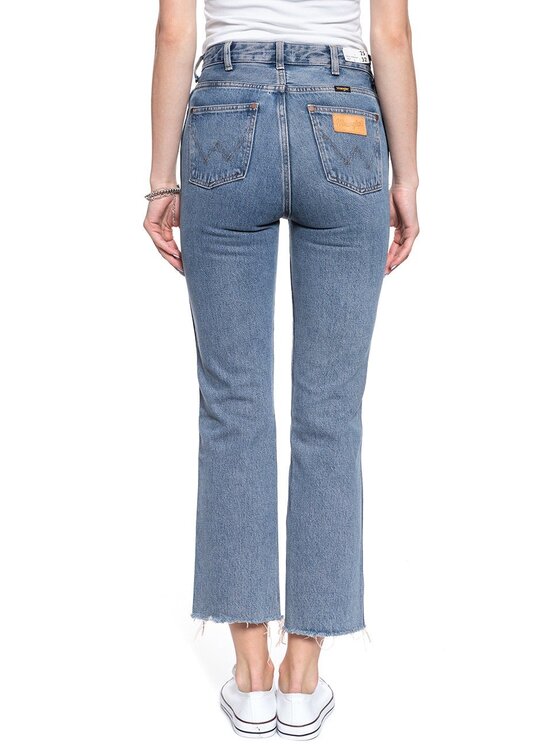 Wrangler Wrangler Jeansy RETRO STRAIGHT Niebieski Straight Fit
