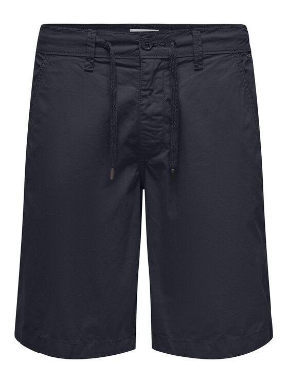 Only & Sons Only & Sons Pantaloncini di tessuto Loc 22029213 Blu scuro Regular Fit