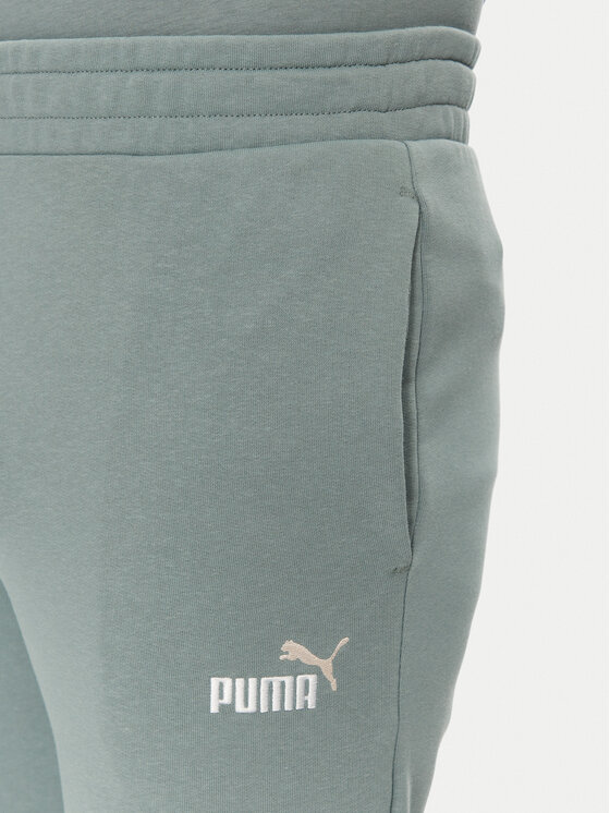 Puma Puma Teplákové kalhoty Ess 684714 Zelená Regular Fit