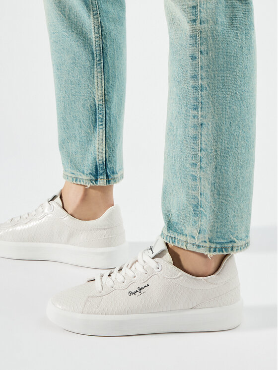 Pepe Jeans Pepe Jeans Laisvalaikio batai Dobbie Fenix PLS00007 Balta