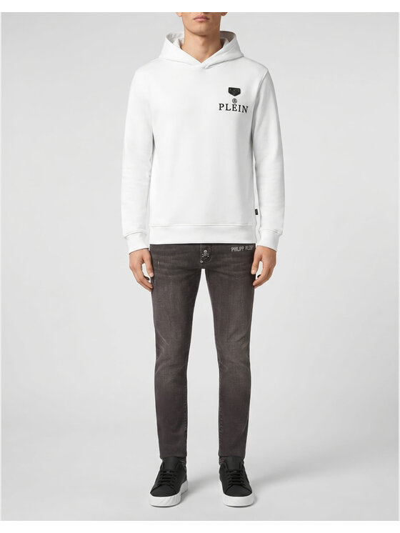 PHILIPP PLEIN PHILIPP PLEIN Felpa 31621 Bianco Regular Fit