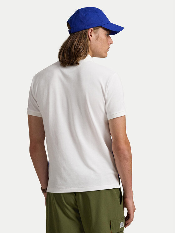 Polo Ralph Lauren Polo Ralph Lauren Тениска с яка и копчета 710958934001 Бял Custom Slim Fit