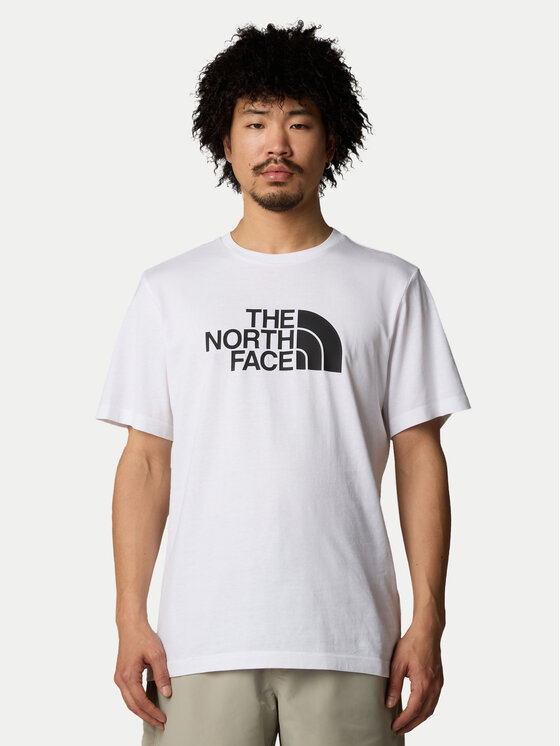 The North Face T-krekls Easy NF0A8A6C Balts Regular Fit