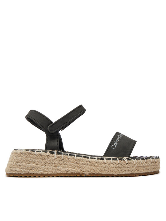 Calvin Klein Jeans Espadrile Rope Wedge V3A7-80839-1708 S Negru