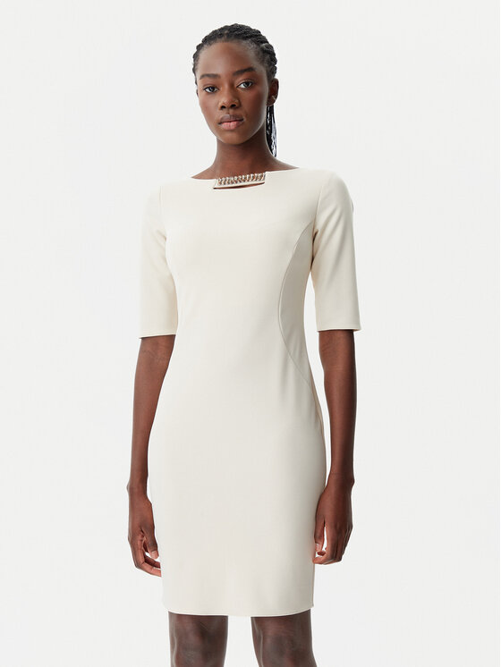 Rinascimento Rinascimento Coctailkleid CFC0122958003 Beige Regular Fit