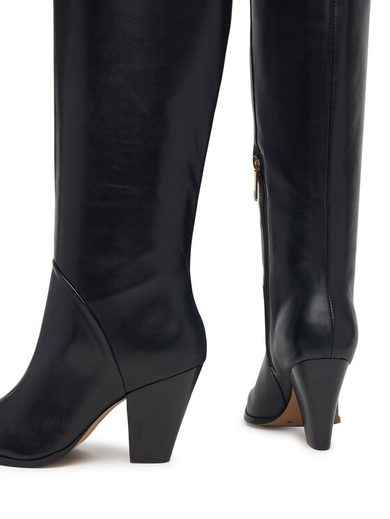 Tommy Hilfiger Tommy Hilfiger Zimske čizme Clean Tubular Knee Boot FW0FW09584 Crna
